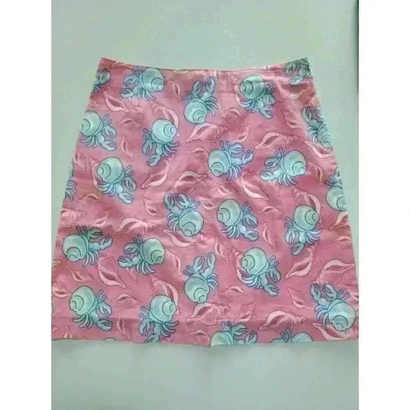 Vineyard Vines Skirt Hermit Crab Shells Size 0 Pink and Blue - Picture 1 of 4
